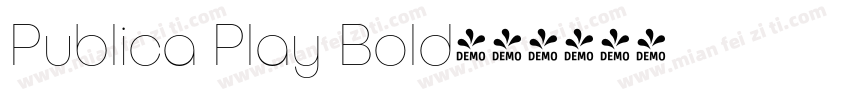 Publica Play Bold字体转换